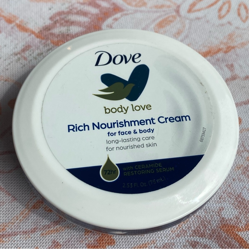 Dove Body Love Rich Nourishment Cream and Beauty Cream. New. Sealed.